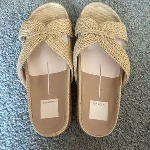 Dolce Vita Tan Woven Sandals